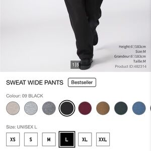 Uniqlo Black Elastic Waist Pants